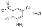 2-氨基-4-氯-6-硝基苯酚盐酸盐分子式结构图