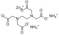 EDTA-锌铵络合物;乙二胺四乙酸锌二铵分子式结构图