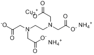 EDTA-铜铵络合物;乙二胺四乙酸铜二铵分子式结构图