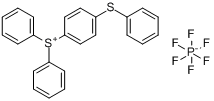 二苯基-(4-苯基硫)苯基锍六氟磷酸盐分子式结构图