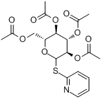 2-吡啶基-2,3,4,6-四-O-乙酰基-1-硫代-β-D-吡喃葡萄糖苷分子式结构图