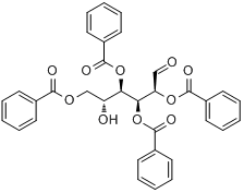 2,3,4,6-四-O-苯甲酰基-D-吡喃甘露糖分子式结构图