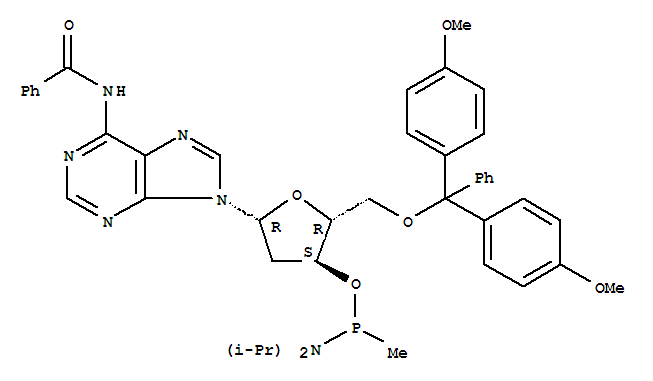 dA-Me亚磷酸酰胺分子式结构图