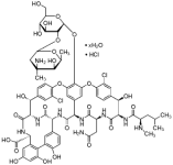 万古霉素盐酸盐水合物分子式结构图