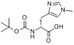 N-α-t-丁氧基羰基-1-甲基-D-组氨酸分子式结构图