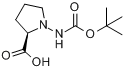 (R)-(+)-NBETA-BOC-D-HYDRAZINOPROLINE分子式结构图