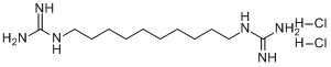 十亚甲基双胍二盐酸盐;十亚甲基双胍二盐酸盐;双盐酸癸双胍；新塔林；合成灵分子式结构图