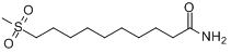 10-甲磺酰基癸酰胺;10-甲磺酰基癸酰胺;分子式结构图