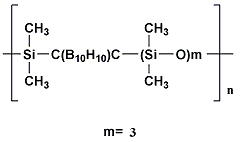 聚碳硼烷甲基硅氧烷;聚羰烷甲基硅酮；聚卡硼烷硅氧烷300；迪克赛300分子式结构图