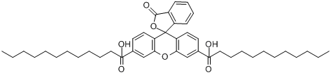 荧光素双十二酸酯分子式结构图