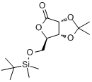 5-O-(叔丁基二甲基甲硅烷基)-2,3-O-异亚丙基-D-核酸γ-内酯分子式结构图