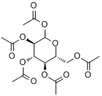 1,2,3,4,6-alpha-D-葡萄糖五乙酸酯;1,2,3,4,6-alpha-D-葡萄糖五乙酸酯;分子式结构图