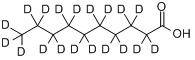 癸酸-d19分子式结构图