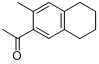 6-乙酰基-7-甲基-1,2,3,4-四氢化萘分子式结构图