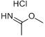 乙酰亚氨酸甲酯盐酸盐;乙亚氨酸甲酯盐酸盐;亚氨基乙酸甲酯盐酸盐；甲基乙亚氨酸酯盐酸盐分子式结构图