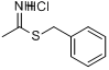 硫代乙酰亚氨酸苯甲酯盐酸盐分子式结构图