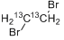 1,2-二溴乙烷-13C2分子式结构图