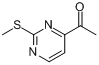 1-[2-(甲硫基)-4-嘧啶基]-乙酮分子式结构图