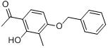 4-苄氧基-2-羟基-3-甲基-苯乙酮分子式结构图
