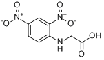 N-(2,4-二硝基苯)甘氨酸分子式结构图