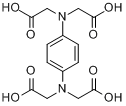 N,N,N',N'-1,4-苯二胺四乙酸分子式结构图