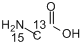 甘氨酸-1-13C,15N分子式结构图