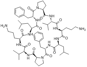 短杆菌肽S;短杆菌肽S;分子式结构图