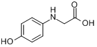 N-(4-羟苯基)甘氨酸分子式结构图