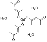 乙酰丙酮钆n水分子式结构图