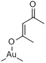 二甲基(乙酰丙酮)黄金(III)分子式结构图