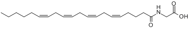 N-花生四烯酰基甘氨酸分子式结构图