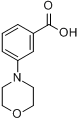 3-(4-吗啉基)苯甲酸分子式结构图