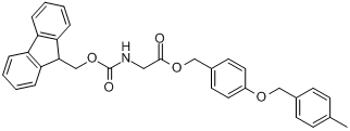 Fmoc-甘氨酸聚合物王树脂分子式结构图