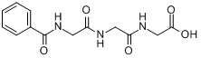 N-苯甲酰甘氨酰甘氨酰甘氨酸;马尿酰甘氨酰甘氨酸分子式结构图