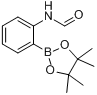 N-[2-(4,4,5,5-四甲基-1,3,2-二氧硼戊环-2-基)苯基]甲酰胺;2-(甲酰胺基)本硼酸频哪醇酯分子式结构图