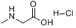 肌氨酸盐酸盐;盐酸肌氨酸;N-甲基氨基乙酸盐酸盐;N-甲基甘氨酸盐酸盐分子式结构图