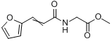 N-(2-呋喃亚甲基乙酰)甘氨酸甲酯分子式结构图