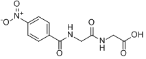 4-硝基苯甲酰基-甘氨酰-甘氨酸分子式结构图