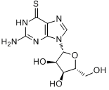 6-巯基鸟嘌呤核苷;6-硫基鸟嘌呤;分子式结构图