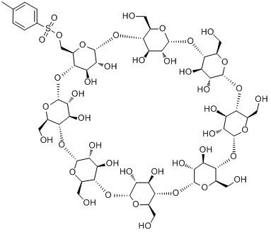 单-6-O-(对甲苯磺酰基)-γ-环糊精分子式结构图