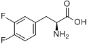 3,4-二氟-L-苯基丙氨酸;L-3,4-二氟苯丙氨酸分子式结构图