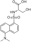 丹磺酰-L- 丝氨酸哌碇盐分子式结构图