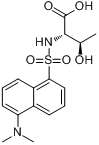 丹磺酰-L- 苏氨酸哌碇盐分子式结构图