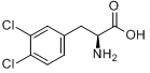 3,4-二氯-L-苯丙氨酸; L-3,4-二氯苯丙氨酸分子式结构图