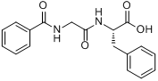 马尿酰-L-苯丙氨酸分子式结构图