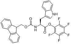 FMOC-L-色氨酸五氟苯酯分子式结构图