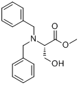 N,N-二苯甲基-L-丝氨酸甲酯分子式结构图