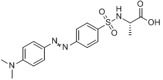 Dabsyl-L-丙氨酸分子式结构图