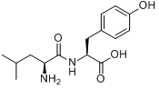 L-亮氨酰-L-酪氨酸分子式结构图