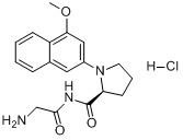 甘氨酰-L-脯氨酰-4-甲氧基-2-萘胺盐酸盐;甘氨酰-L-脯氨酰-4-甲氧基-2-萘胺盐酸盐;分子式结构图